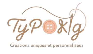 Typokig 
Accessoires fait main bébé enfants
Personnalisation prénom 
Broderie 